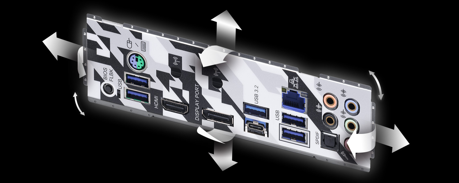 Flexible Integrated IO Shield